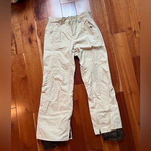 Beige Burton ski snow pants size small